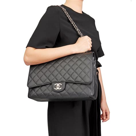 chanel classic flap maxi bag|Chanel classic small flap bag.